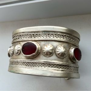 Turkmen cuff bracelet.  Very heavy, very large